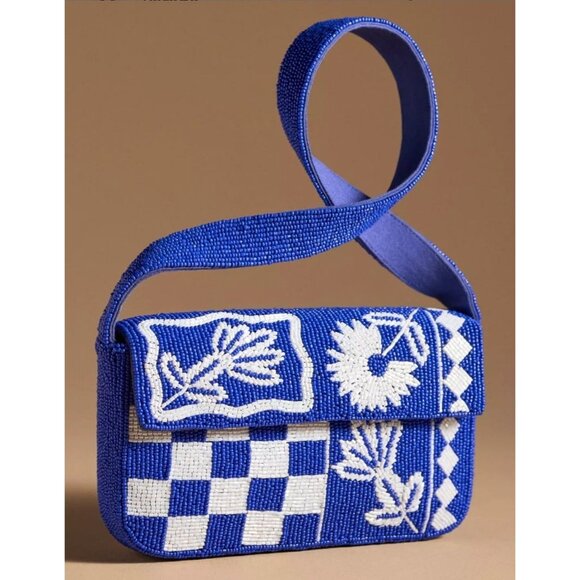 NWT Anthropologie Fiona Beaded Bag - Picture 1 of 11